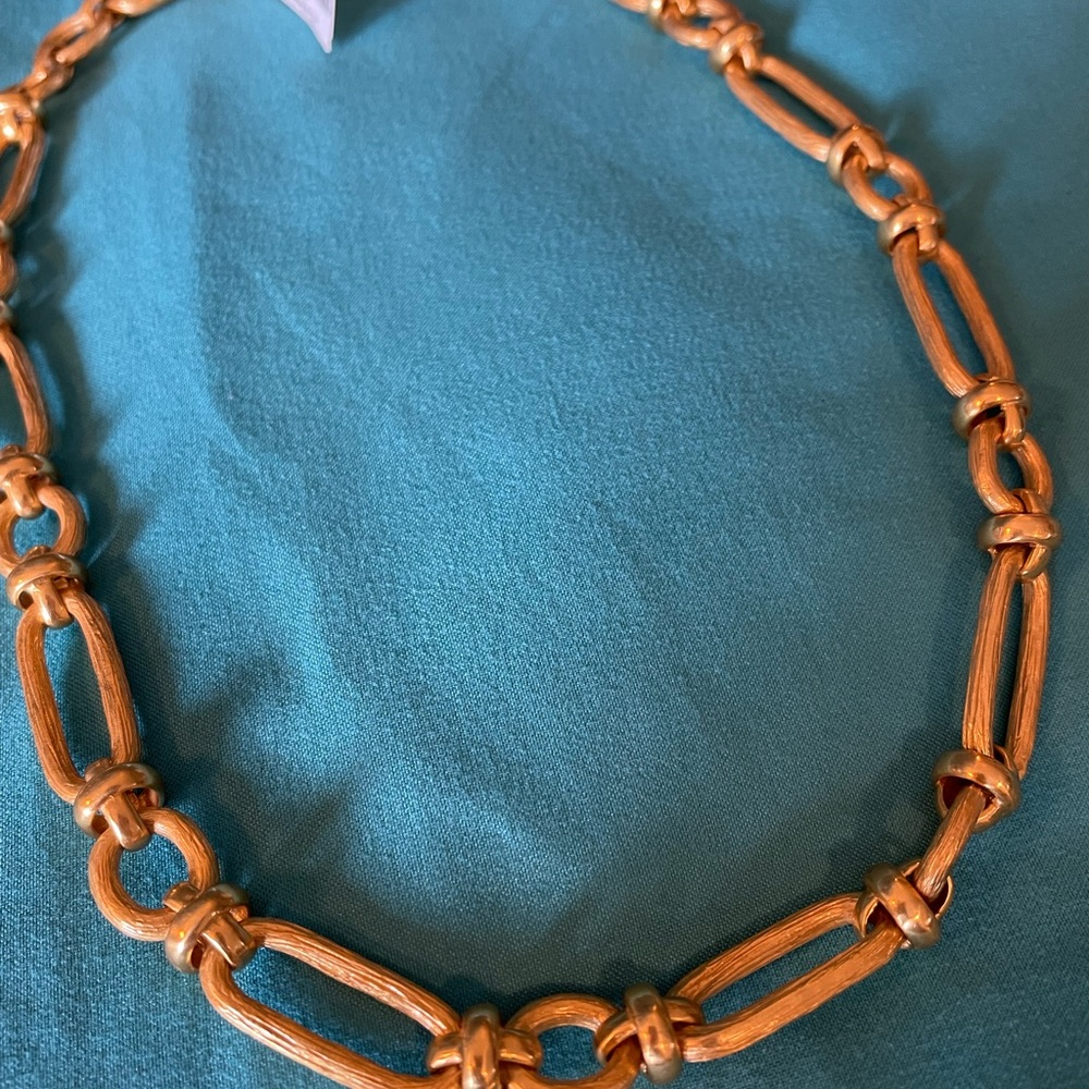 Julie Vos gold loop chain necklace